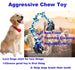 Dog Rope Toy Aggressive Chewers Large Breeds 90CM Long 5 Knot Chew Rope