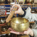 Handmade Brass Tibetan Singing Bowl with Sanskrit – Stress Relief Tool