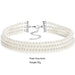 Multilayer Elegant White Pearl Collar Choker Necklace Women's Jewelry