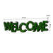 WELCOME Metal Wall Art – Moss-Textured Decorative Sign