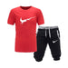Two Pieces Sets T Shirts Shorts Set Hight-Quality Men's Fashion Clothing