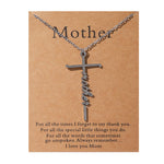 Stainless Steel Cross Collarbone Chain Necklace – Religious Faith Gift