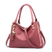 New Fashionable Simple Women's Bag Large Capacity PU Leather Handbag