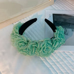 Fashionable Handmade Snow Yarn Flower Headband