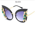Diamond-Encrusted Personalized Frame Fashion Beauty Sunglasses