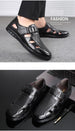 Men’s PU Leather Stylish Buckle Shoes for Casual or Semi-Formal Wear