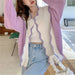 Knitting Sweaters Women O-Neck Long Sleeve Loose Temperament Elegant Sweater