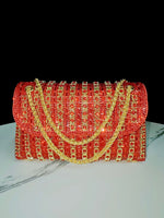 Rhinestone Evening Handbag - Women’s Sparkling Crossbody Bag for Banquets