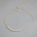 Brass 18K Gold Plated Natural Pearl Necklace Women's Fashion Necklace Jewelry