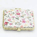 Mini Makeup Compact Pocket Floral Mirror Portable Two-Side Folding Blob Mirror