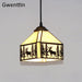 Tiffany Pendant Lights Mediterranean Loft Home Decor Glass Hanging Lamp