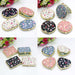 Mini Makeup Compact Pocket Floral Mirror Portable Two-Side Folding Blob Mirror