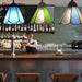 Tiffany Pendant Lights Mediterranean Loft Home Decor Glass Hanging Lamp
