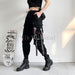 Women's Cargo Pants Punk Fashion Jogger Harem Pants High Waist Streetwear