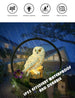 Owl Solar Garden Lights Resin Outdoor Wind Chimes Landscape Lights Decorative Chandelier