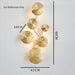 Luxury Golden Leaves Wall Lamp Home Decor Corridor Indoor Sconce Home Decor