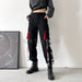 Women's Cargo Pants Punk Fashion Jogger Harem Pants High Waist Streetwear