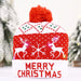 Knitted Christmas Hat with LED Flashing Lights – Festive Holiday Cap