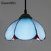Tiffany Pendant Lights Mediterranean Loft Home Decor Glass Hanging Lamp