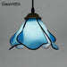 Tiffany Pendant Lights Mediterranean Loft Home Decor Glass Hanging Lamp