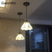 Tiffany Pendant Lights Mediterranean Loft Home Decor Glass Hanging Lamp