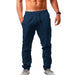 Men's Cotton Linen Pants Solid Color Breathable Linen Trousers