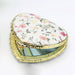 Mini Makeup Compact Pocket Floral Mirror Portable Two-Side Folding Blob Mirror