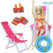 Swimming Rings Swimsuits Bikini Slipper Chair Barbie Doll Accessories Toy