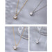 Trendy Sterling Silver AAA Zircon Pendant Necklace Women Fashion Fine Jewelry