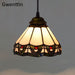 Tiffany Pendant Lights Mediterranean Loft Home Decor Glass Hanging Lamp