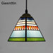 Tiffany Pendant Lights Mediterranean Loft Home Decor Glass Hanging Lamp