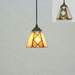 Tiffany Pendant Lights Mediterranean Loft Home Decor Glass Hanging Lamp