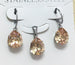 Earrings Pendant Sets Stainless Steel Women's Luxury Cubic Zirconia Jewelry