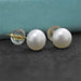 Natural Freshwater Pearl Stud Earrings Women Fashion Sterling Sliver Jewelry