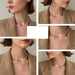 Natural Freshwater Pearl Choker Necklace Women Link Chain Necklac Jewelry