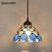 Tiffany Pendant Lights Mediterranean Loft Home Decor Glass Hanging Lamp
