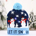 Knitted Christmas Hat with LED Flashing Lights – Festive Holiday Cap