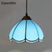 Tiffany Pendant Lights Mediterranean Loft Home Decor Glass Hanging Lamp