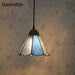 Tiffany Pendant Lights Mediterranean Loft Home Decor Glass Hanging Lamp