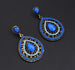 Long Ethnic Luxury Dangle Vintage Earrings Women's Wedding Jewelry