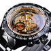 Mechanical Sport Design Bezel Fashion Watch Mens Luxury Wristwatch