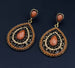 Long Ethnic Luxury Dangle Vintage Earrings Women's Wedding Jewelry