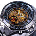 Mechanical Sport Design Bezel Fashion Watch Mens Luxury Wristwatch