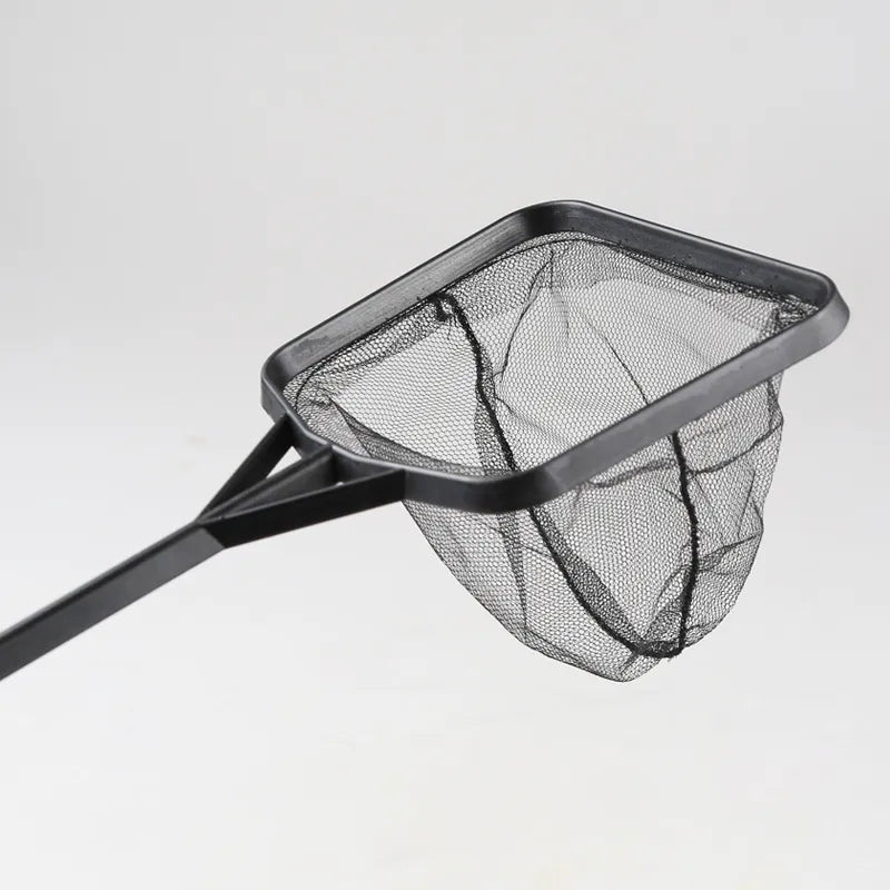 Aquarium Brazil Net Fishing Net Spoon Net 3 Sizes Square Fish Tank Net 1 pcs L Size / Black Color