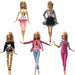 Barbie Doll Outfits Wear Casual Dress Shirt Skirt Toy Doll Clothes