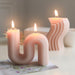 Home Decor Candles S Shape Aromatic Romantic Scented Candles