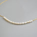Brass 18K Gold Plated Natural Pearl Necklace Women's Fashion Necklace Jewelry