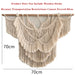 Large Macrame Tapestry – Boho-Chic Handwoven Wall Decor