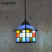 Tiffany Pendant Lights Mediterranean Loft Home Decor Glass Hanging Lamp