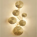 Luxury Golden Leaves Wall Lamp Home Decor Corridor Indoor Sconce Home Decor